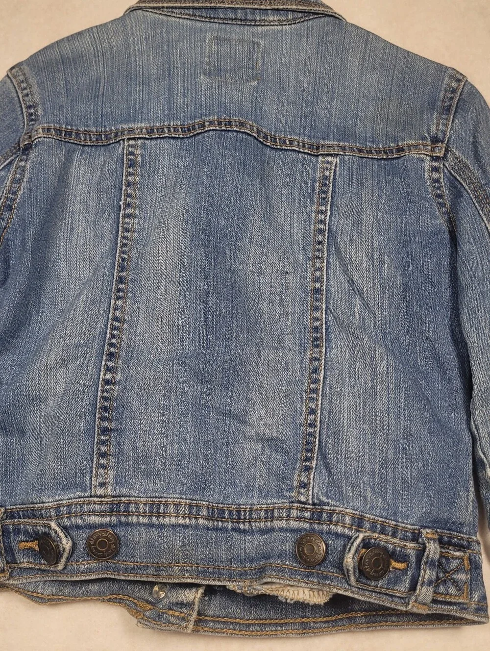 Old Navy Kids Medium Wash Denim Jacket Girls Sz Medium